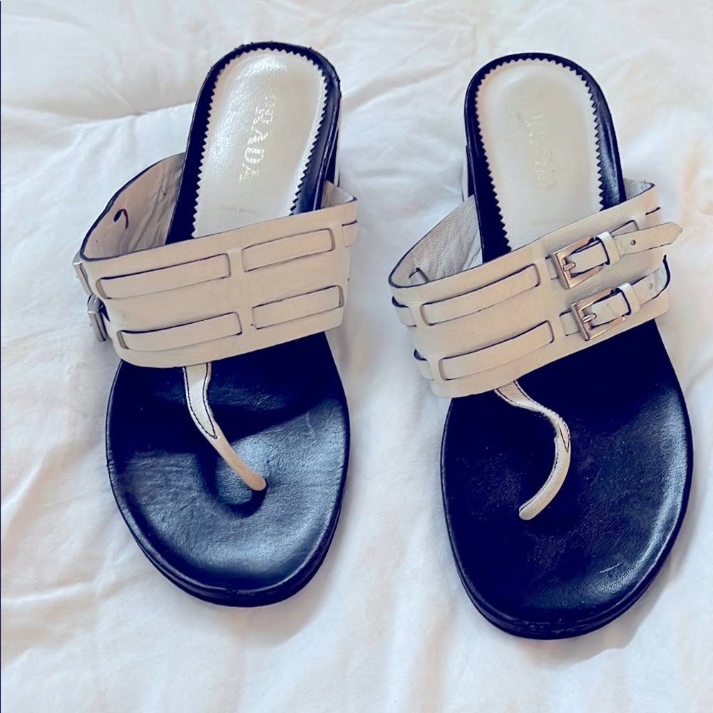 Stylish Black and White Women's Sandals